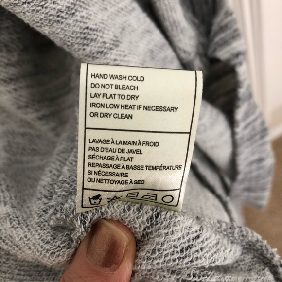 Jack Heathered Gray Drape Cross Back Cardigan Size XS - Picture 6 of 6